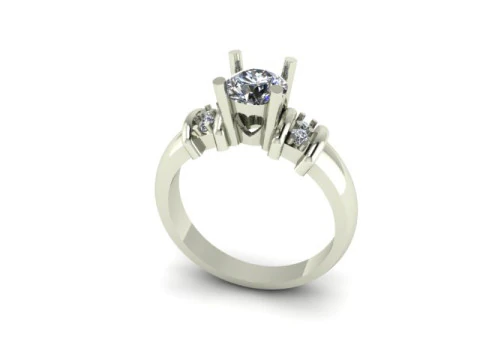 Solitair ring 3D Model