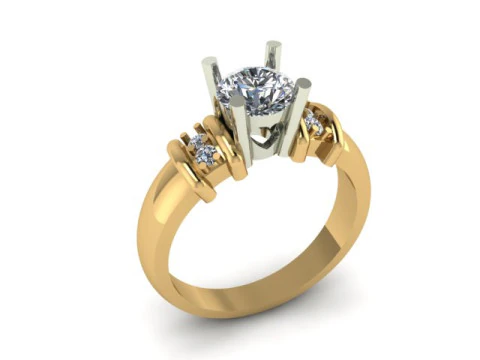 Solitair ring 3D Model