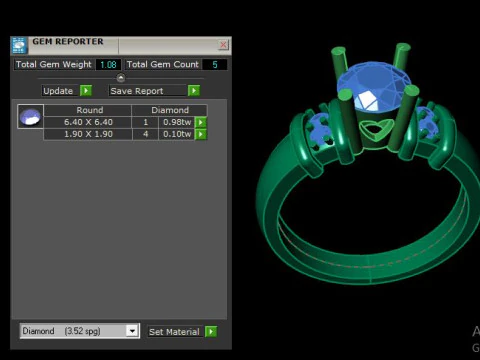 Solitair ring 3D Model
