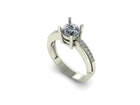 Solitair ring 3D मॉडल