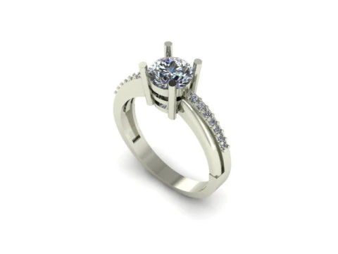Solitair ring 3D Model