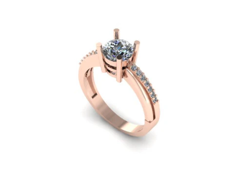 Solitair ring 3D Model