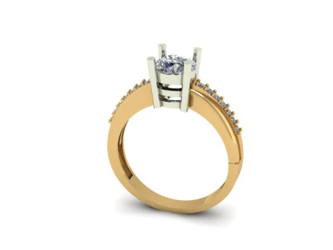 Solitair ring 3D Model