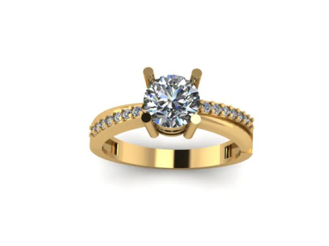 Solitair ring 3D Model