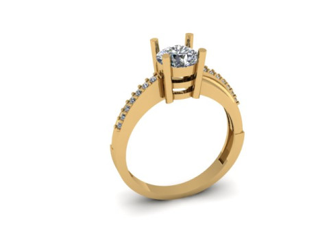 Solitair ring 3D मॉडल