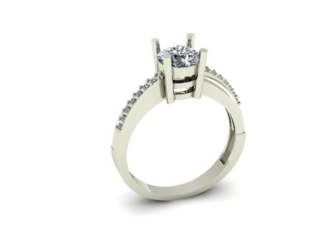 Solitair ring 3D मॉडल