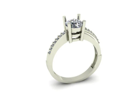 Solitair ring 3D Model
