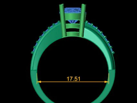 Solitair ring 3D Model