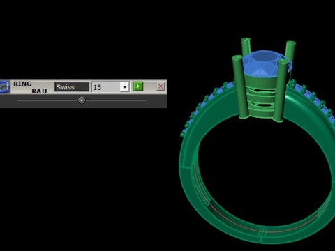 Solitair ring 3D मॉडल