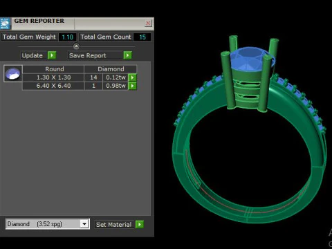 Solitair ring 3D Model