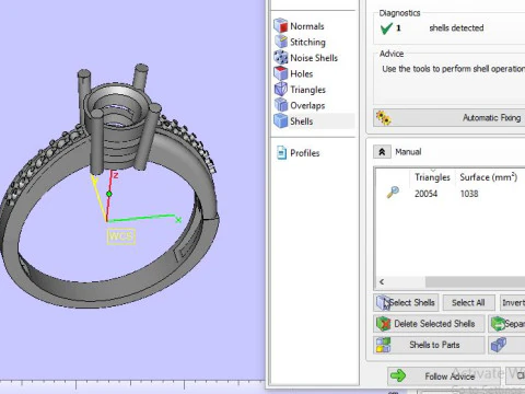 Solitair ring 3D Model