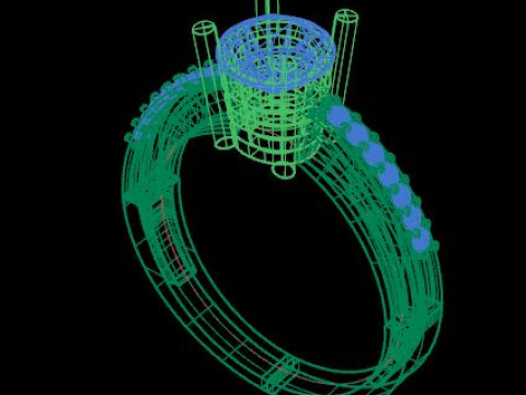 Solitair ring 3D मॉडल