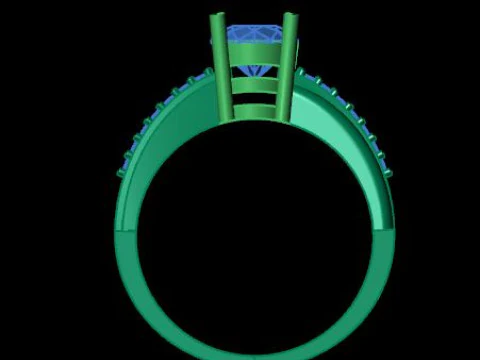 Solitair ring 3D Model
