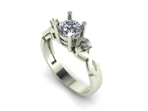 Engagement wedding ring 3D Model