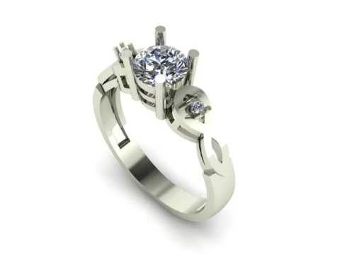 Engagement wedding ring 3D Model