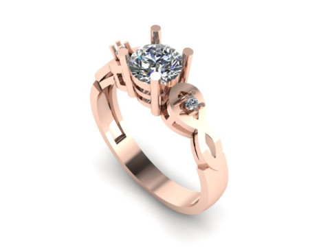 Engagement wedding ring 3D Model