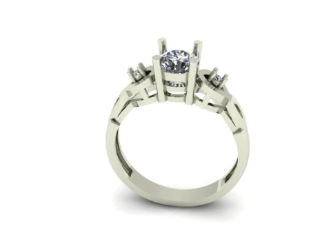 Engagement wedding ring 3D Model