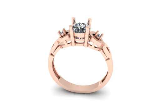 Engagement wedding ring 3D Model
