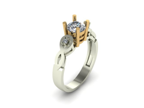 Engagement wedding ring 3D Model