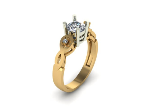 Engagement wedding ring 3D Model