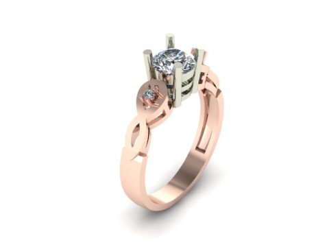 Engagement wedding ring 3D Model