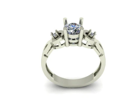 Engagement wedding ring 3D Model