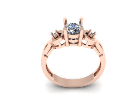 Engagement wedding ring 3D Model