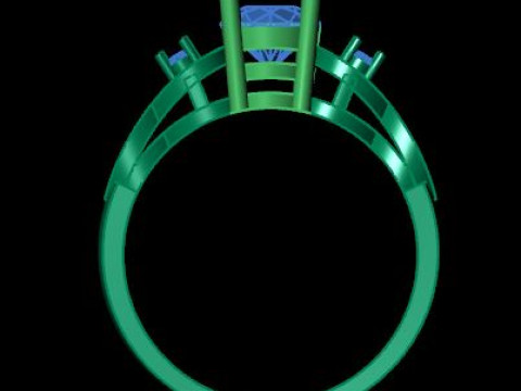 Engagement wedding ring 3D Model
