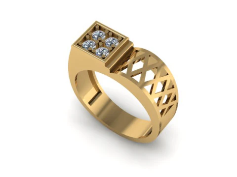 Cincin pria Model 3D