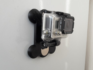 Magnetic GoPro Mount 3D Model