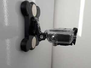 Magnetic GoPro Mount 3D Model