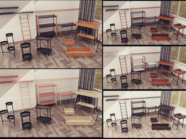 Stands collection 3D Model .c4d .max .obj .3ds .fbx .stl .blend 