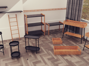 Stands collection 3D Model