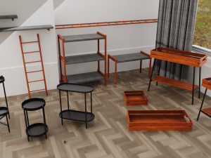 Stands collection 3D Model