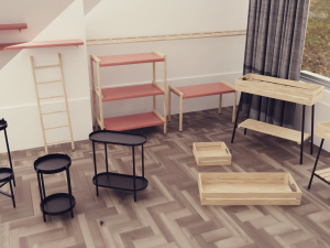 Stands collection 3D Model