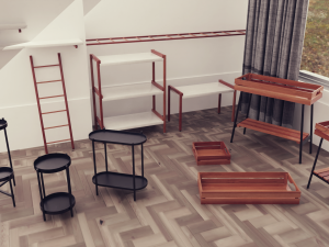 Stands collection 3D Model