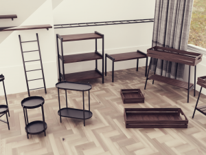 Stands collection 3D Model