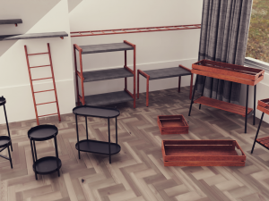 Stands collection 3D Model
