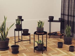 Plants pots collection vol 01 Modello 3D