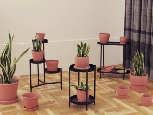 Plants pots collection vol 01 3D Model