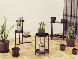Plants pots collection vol 01 3D Model