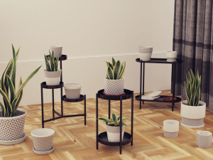 Plants pots collection vol 01 Modello 3D