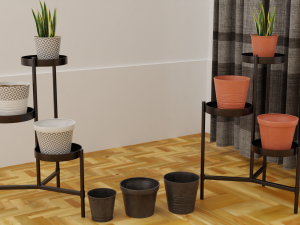 Plants pots collection vol 01 Modello 3D