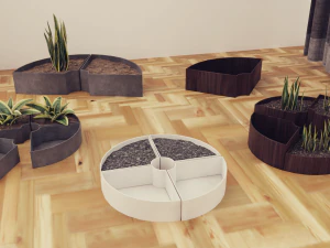 Plants pots collection vol 02 3D Model