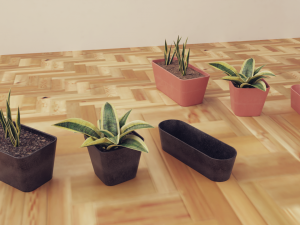 Plants Pots Collection Vol 03 3D Model