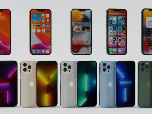 Iphone 13 mobile phone All versions 3D Model