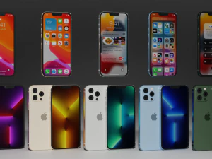 Iphone 13 mobile phone All versions 3D Model