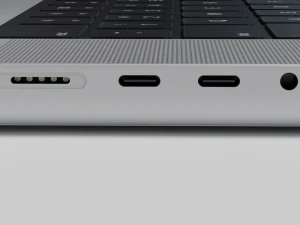 MacBook Pro 2022 with Power Adapter and Cable 3D Model