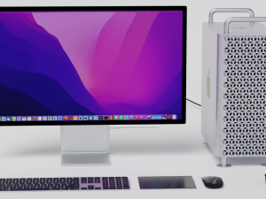 Mac Pro 2022 with all accessories 3D 모델