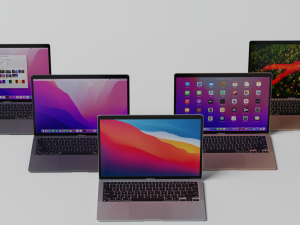 MacBook Air with Power Adapter and Cable 3D Model